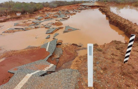 North West Coastal Highway after a Cyclone