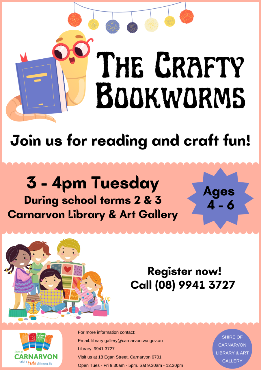 crafty bookworms poster