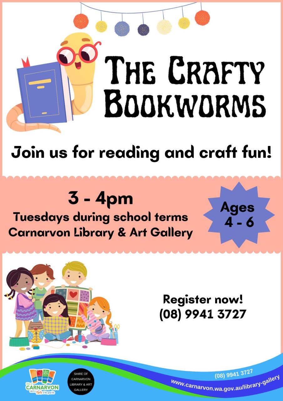 crafty bookworms poster